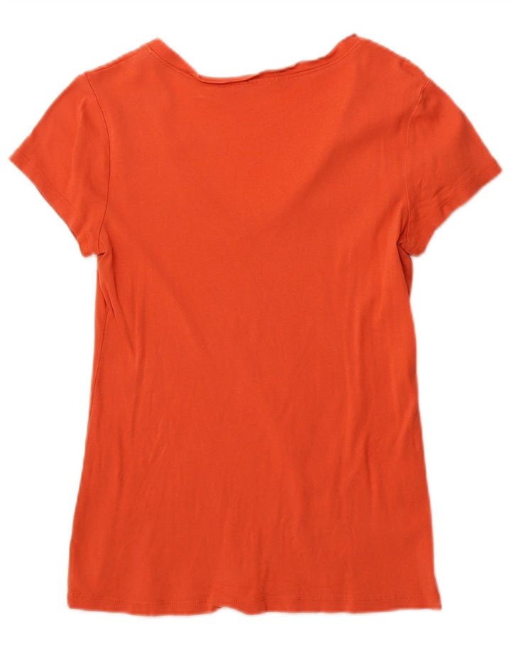 J. CREW Damen T-Shirt Top UK 8 Small Orange