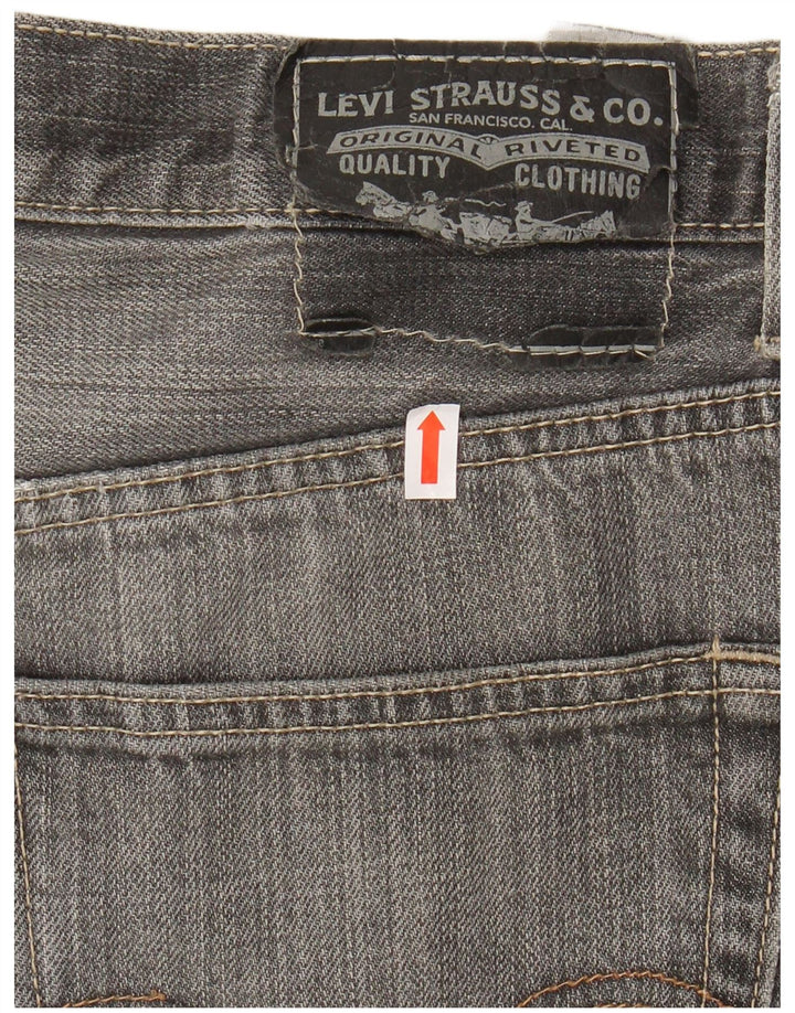 LEVI'S Herren 505 Straight Jeans W33 L30 Graue Baumwolle