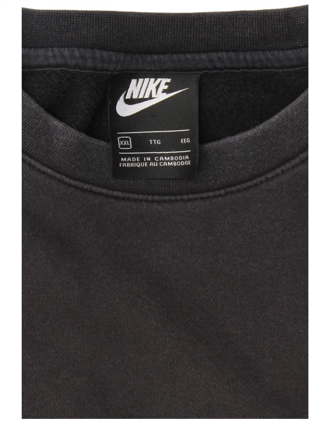NIKE Herren-Sweatshirt mit lockerer Passform, 2XL, Schwarz