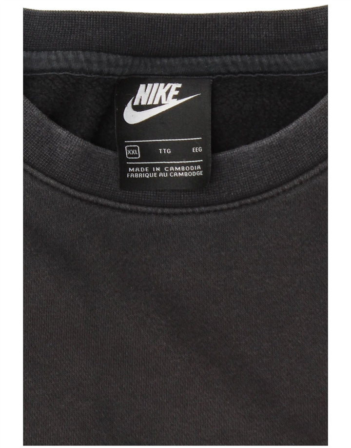 NIKE Herren-Sweatshirt mit lockerer Passform, 2XL, Schwarz
