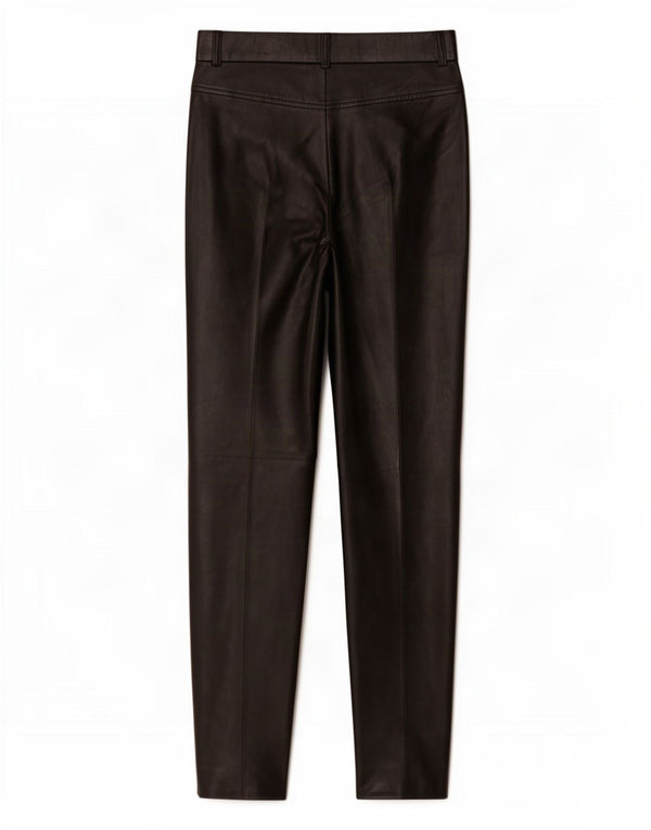 Zara Skinny-Hose aus Kunstleder für Damen, mittelgroß, W28, L29, schwarzes Polyurethan