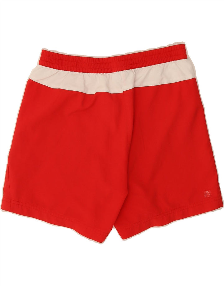HEAD Womens Chino Shorts Medium W28 Red Colourblock Polyester Vintage HEAD and Second-Hand HEAD from Messina Hembry 