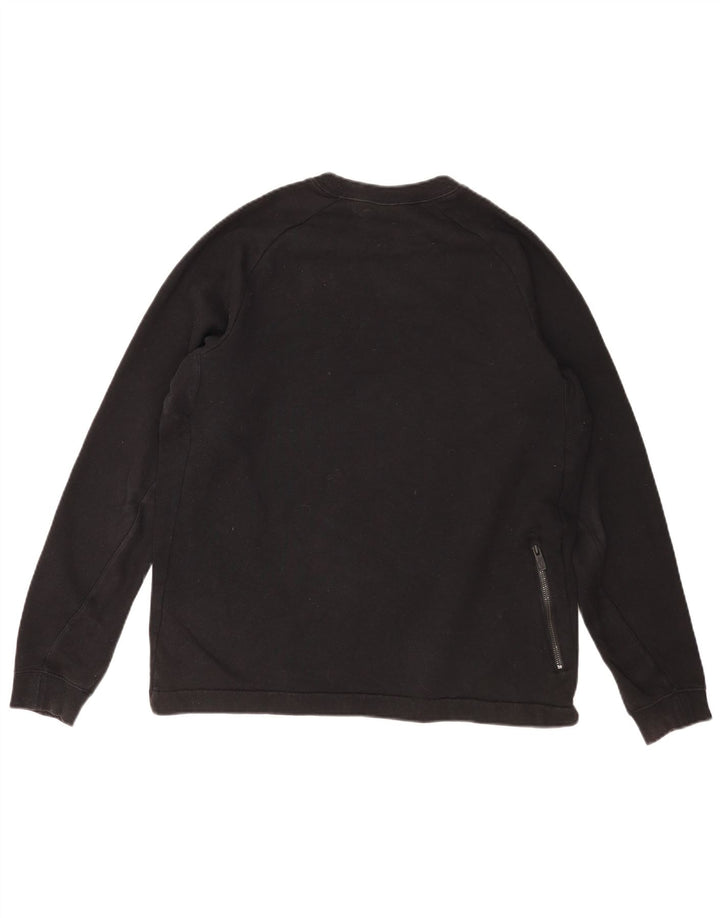 Nike Herren-Sweatshirt-Pullover, mittelschwarz, Baumwolle
