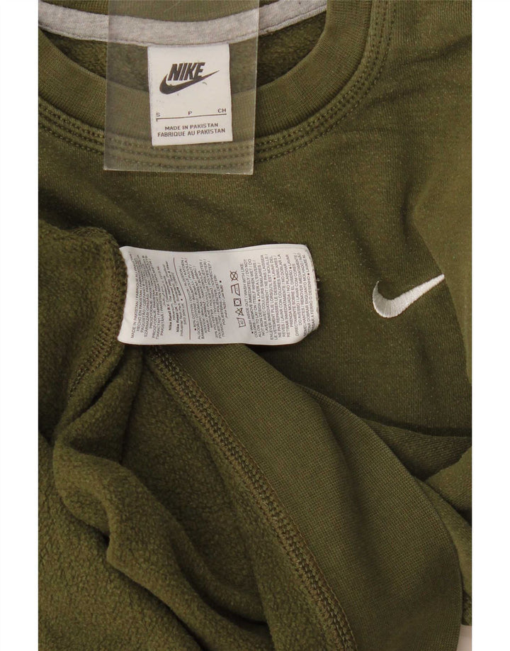 Nike Herren Sweatshirt Pullover Small Khaki Baumwolle