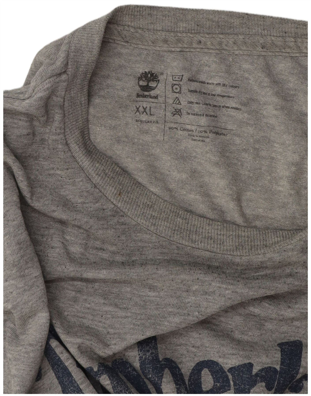 Timberland Herren Regular Fit Graphic T-Shirt Top 2XL Grau Baumwolle