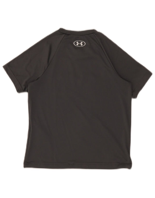 Under Armour Heat Gear Grafik-T-Shirt-Oberteil für Jungen, 6–7 Jahre, XS, graues Polyester