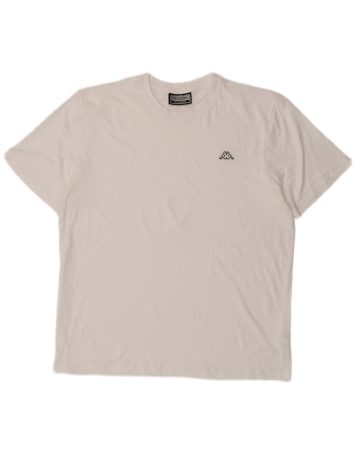 KAPPA Herren T-Shirt Top XL Weiße Baumwolle
