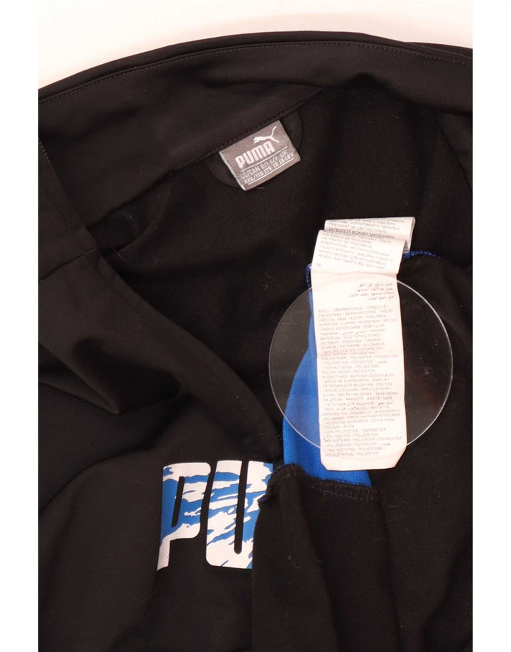 Puma Jungen Grafik-Trainingsoberteil, Jacke, 15–16 Jahre, Schwarz, Farbblock