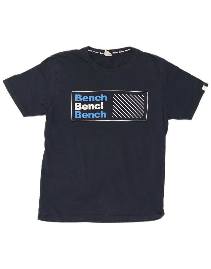 Bench Herren T-Shirt mit Grafik, XL, Marineblau