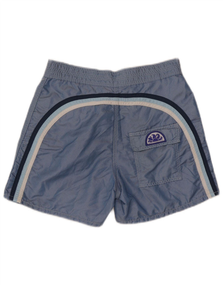 Sundek Herren-Badeshorts, klein, blaues Nylon