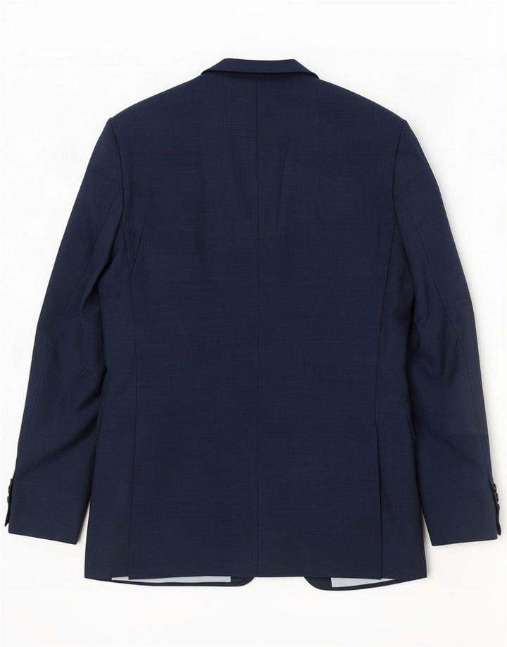 French Connection Herren-Blazer mit 2 Knöpfen, UK 40, große marineblaue Wolle