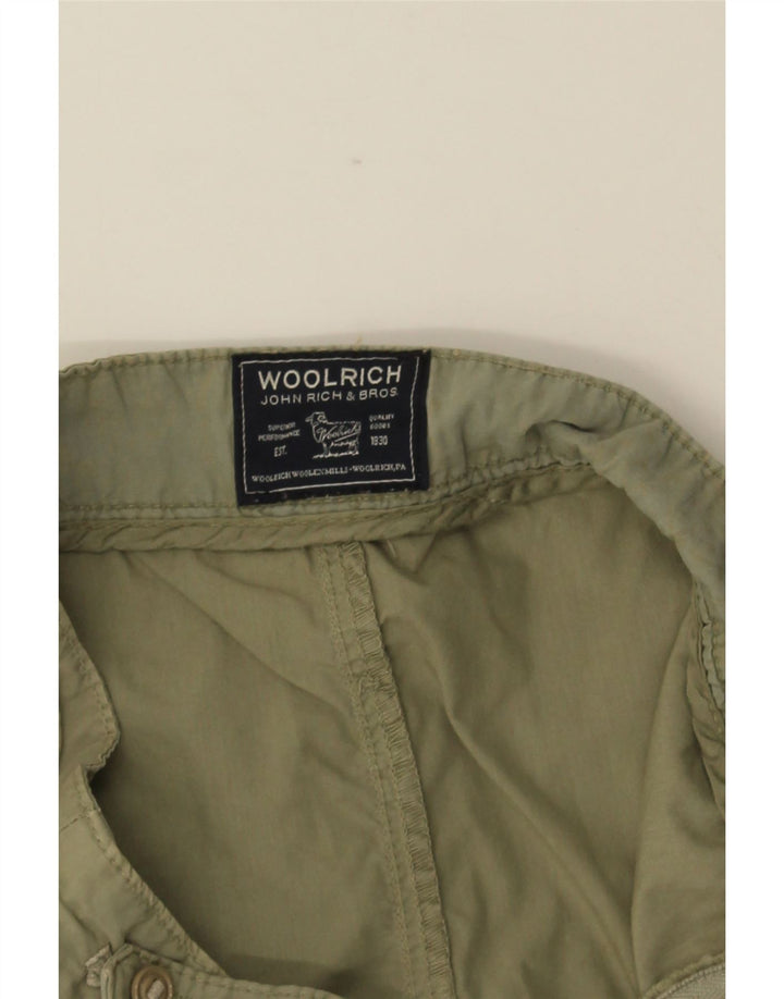 WOOLRICH Damen-Mini-Cargorock W29, mittlere Khaki-Baumwolle