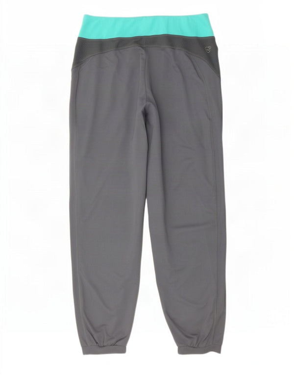 Puma Damen Trainingshose Jogger UK 12 Mittelgrau Farbblock
