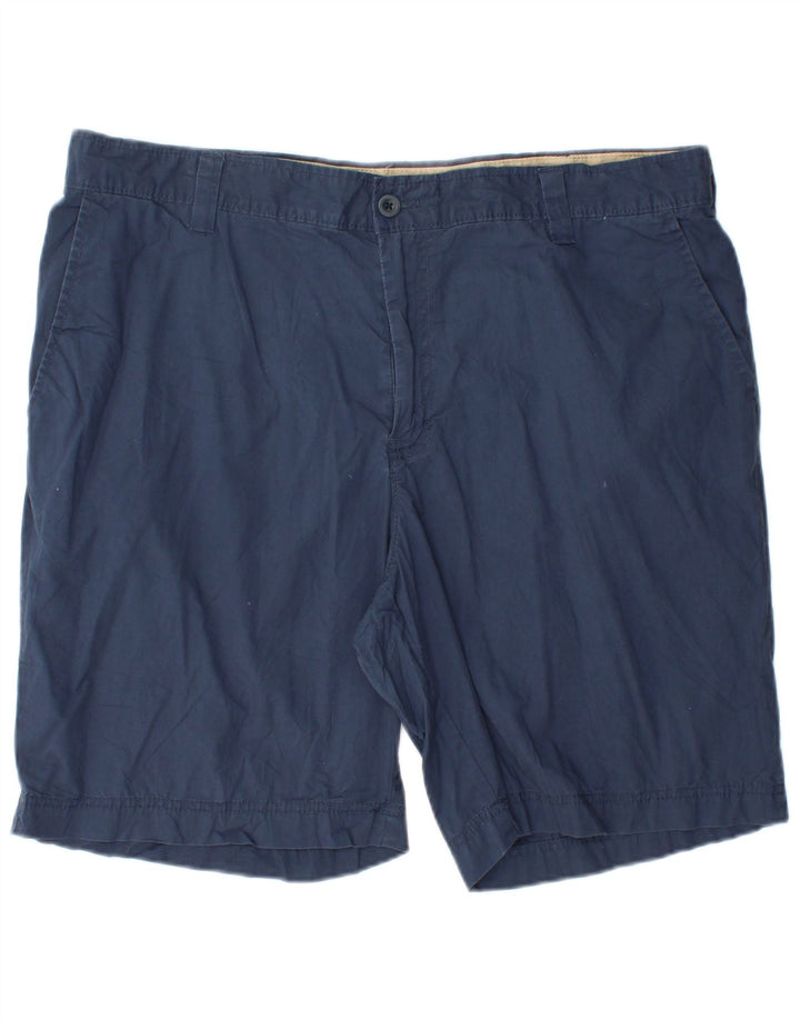 IZOD Herren Salt Water Chino Shorts W40 XL Marineblaue Baumwolle