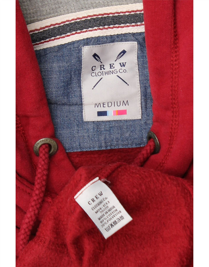 Crew Clothing Herren-Kapuzenpullover aus mittelroter Baumwolle