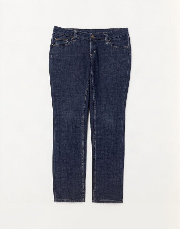 Lee Damen Norma Slim Straight Jeans W29 L28 Marineblaue Baumwolle