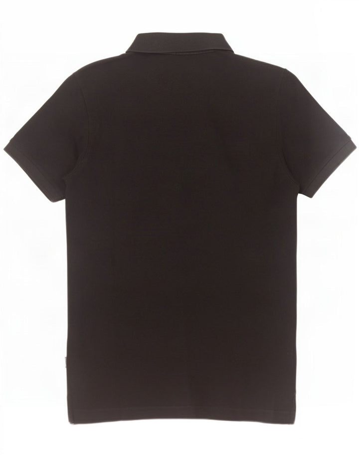 Superdry Herren-Poloshirt aus mittelschwarzer Baumwolle