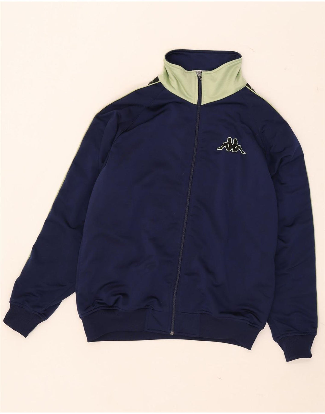 Kappa Herren-Trainingsanzugoberteil mit Grafik, Größe S, Marineblau, Farbblock