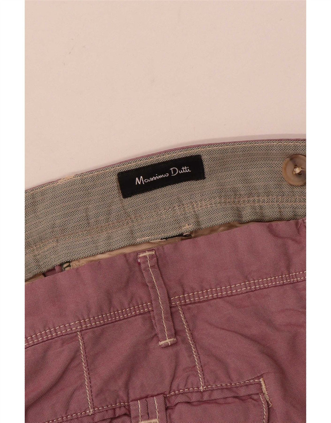 Massimo Dutti Herren gerade Chinohose W34 L30 Rosa