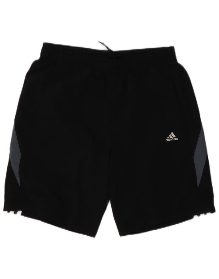 Adidas Herren Climalite Sport Shorts Small Schwarz Colourblock Polyester