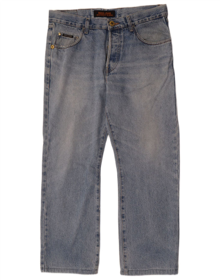 Rica Lewis Herren Straight Jeans W33 L28 Blau