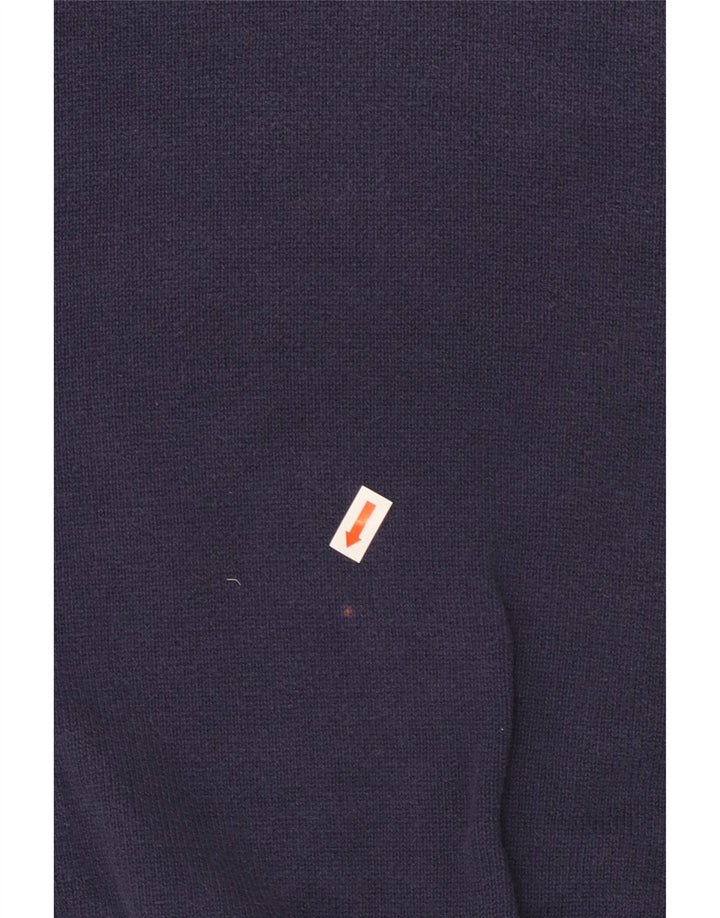 Marks & Spencer Herren-Pullover, reguläre Passform, V-Ausschnitt, Größe L, Marineblau