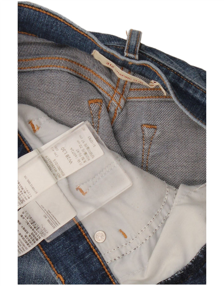 Levi's Damen 312 Shaping Slim Jeans W28 L26 Blaue Baumwolle