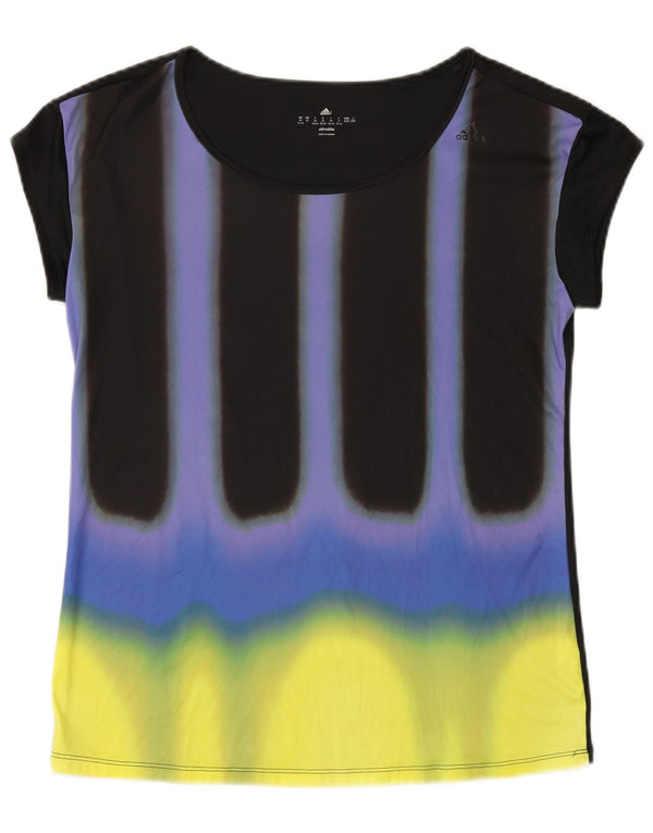 Adidas Damen Climalite T-Shirt Top UK 12/14 Medium Mehrfarbig