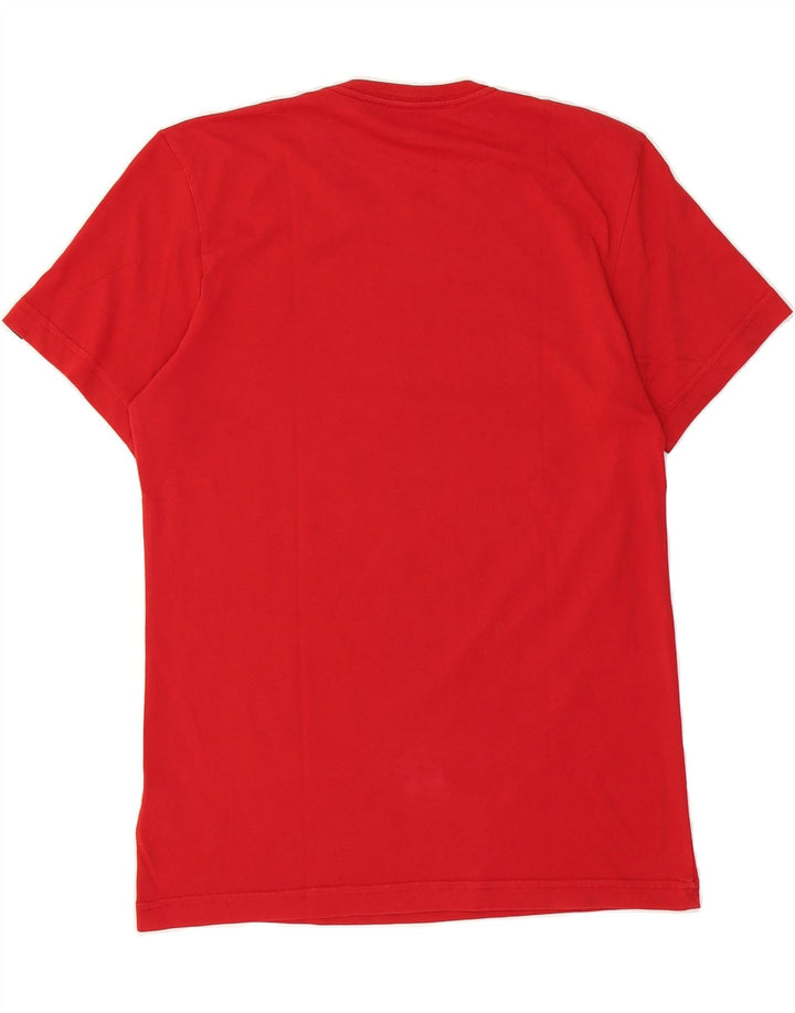 ADIDAS Mens MESSI Graphic T-Shirt Top Small Red Cotton Vintage Adidas and Second-Hand Adidas from Messina Hembry 