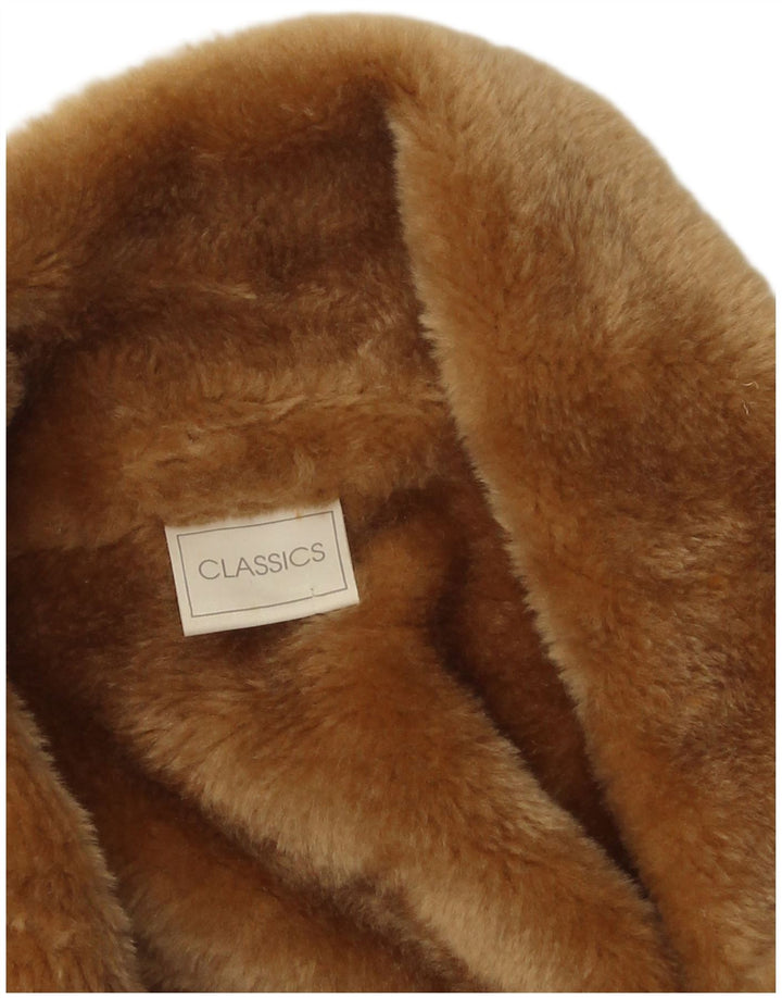 Classics Damen Sherpa-Mantel UK 18 XL Beige Polyester