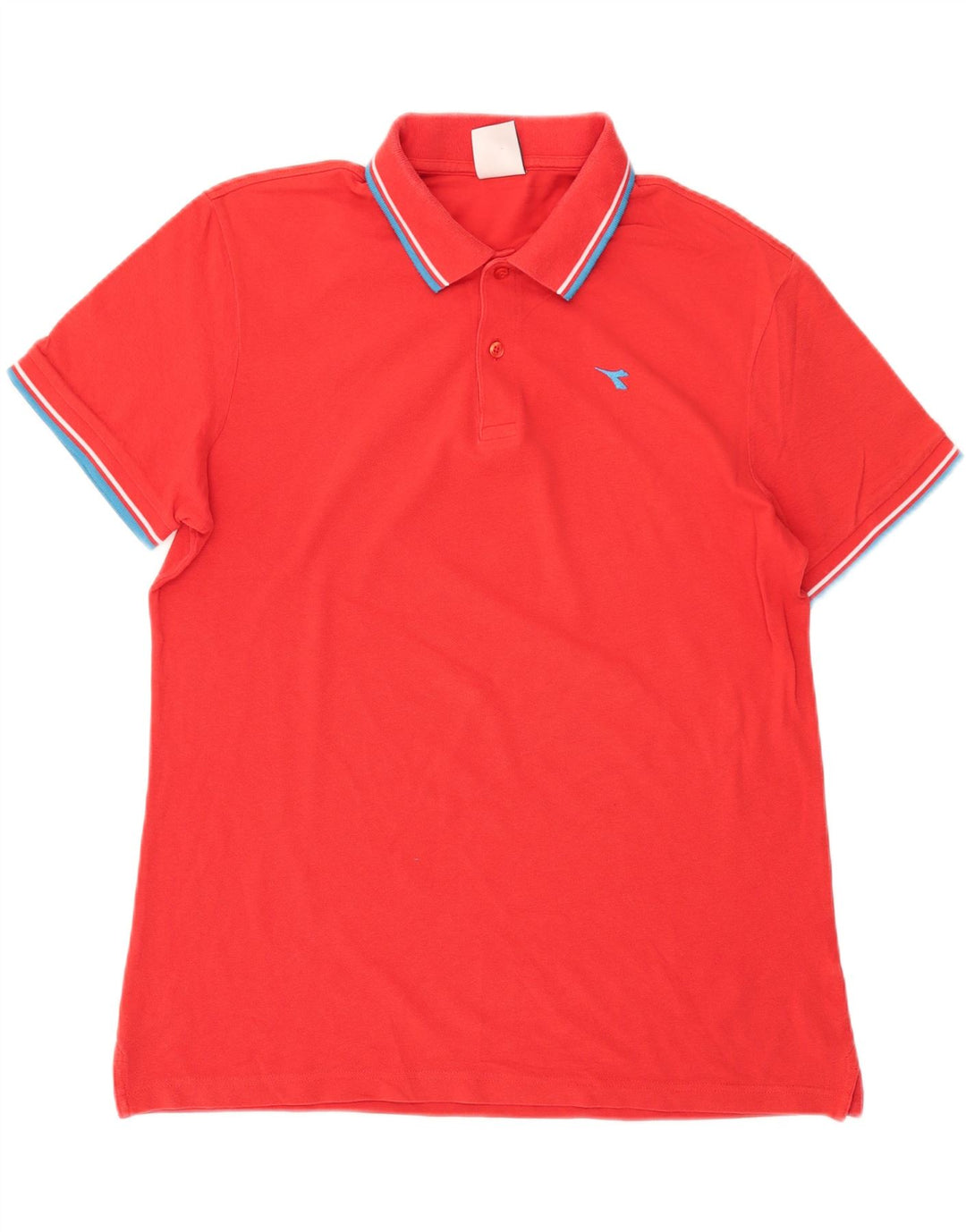 DIADORA Mens Polo Shirt XL Red Vintage Diadora and Second-Hand Diadora from Messina Hembry 