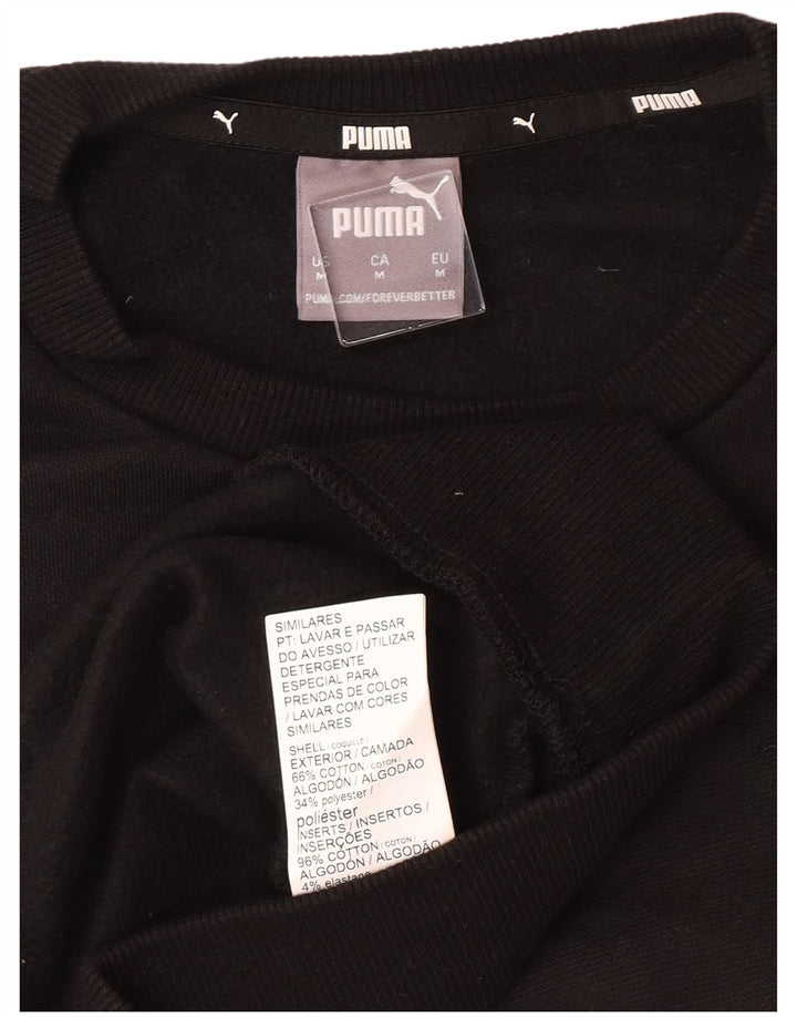 PUMA Herren Grafik-Sweatshirt-Pullover, Mittelschwarz, Colourblock-Baumwolle