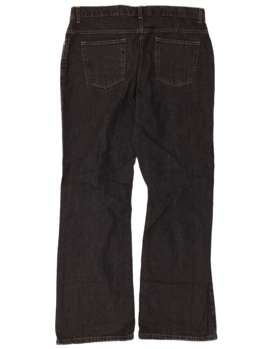 Marks & Spencer Damen Bootcut Jeans UK 16 Large W34 L30 Schwarze Baumwolle