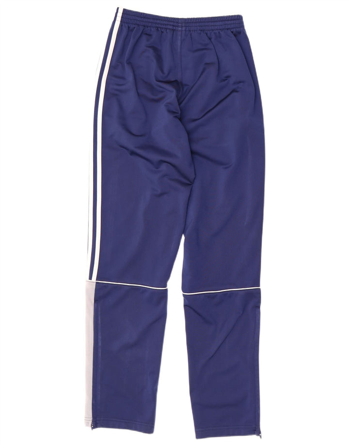 Adidas Trainingshose für Jungen, 13–14 Jahre, blaues Colourblock-Polyester