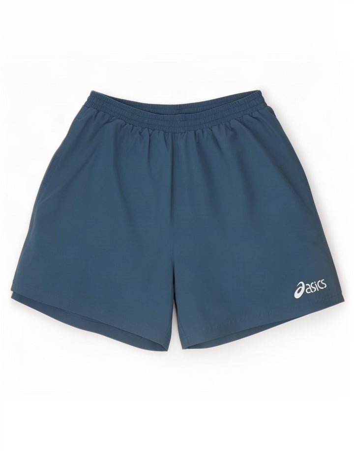 Asics Herren-Sportshorts, klein, blau, Polyester