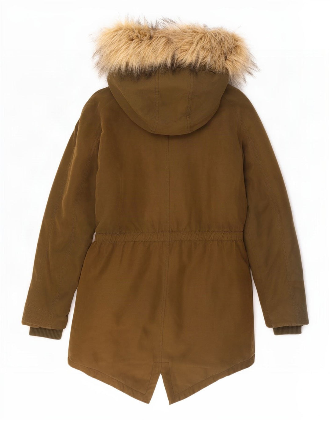 Guess Damen-Parka mit Kapuze, übergroß, UK 6, XS, Khaki, Polyester