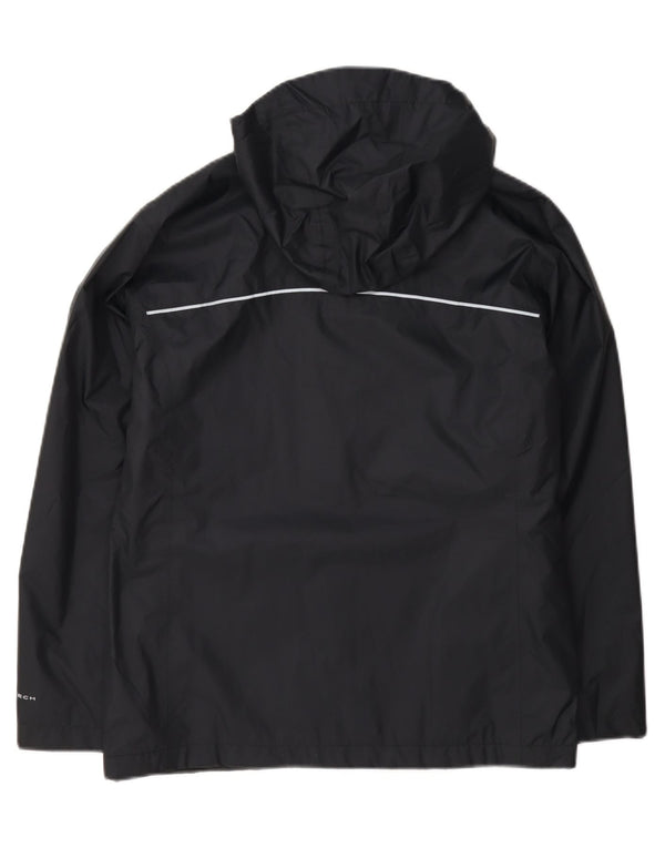 Columbia Mädchen Omni-Tech Regenjacke mit Kapuze, 15–16 Jahre, XL, Marineblau, Nylon