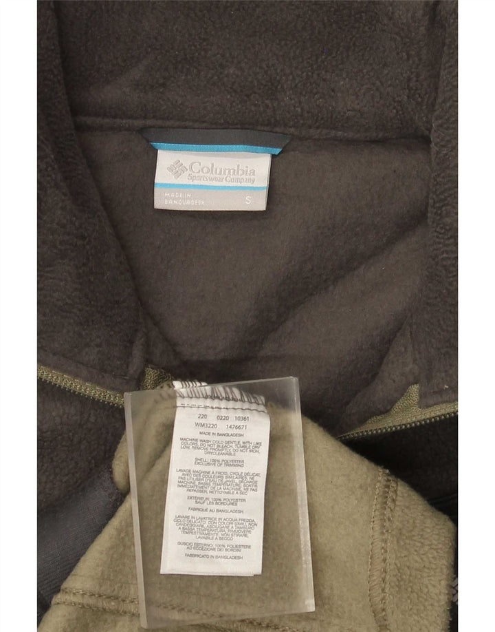 Columbia Herren Fleecejacke UK 10 Small Grün Colourblock Polyester