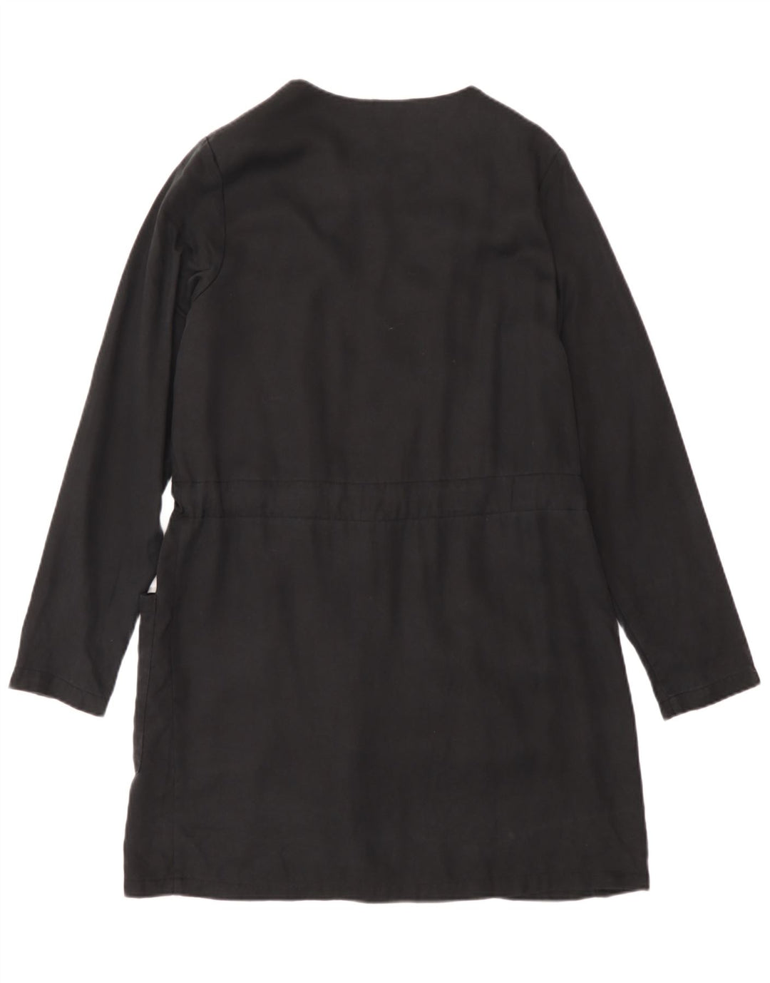 Zara Damen-Blazer mit durchgehendem Reißverschluss, UK 6 XS, schwarzes Lyocell