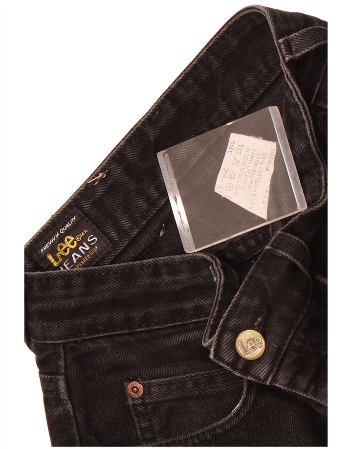 Lee Damen Virginia Tapered Jeans W29 L31 Schwarze Baumwolle