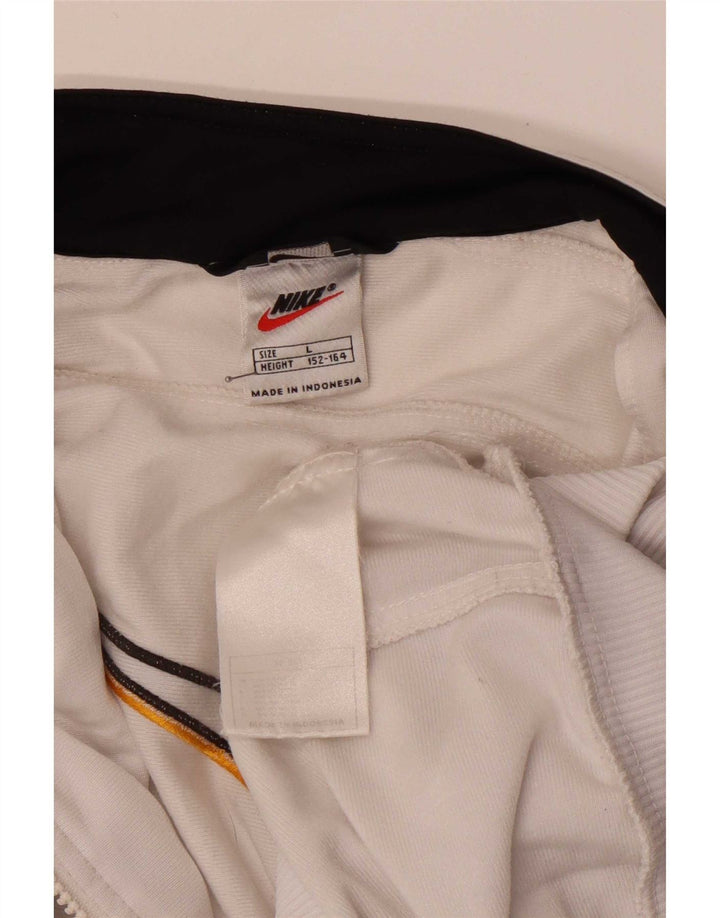 Nike Jungen Grafik-Trainingsanzug-Oberteiljacke 12-13 Jahre Groß Weiß Polyester
