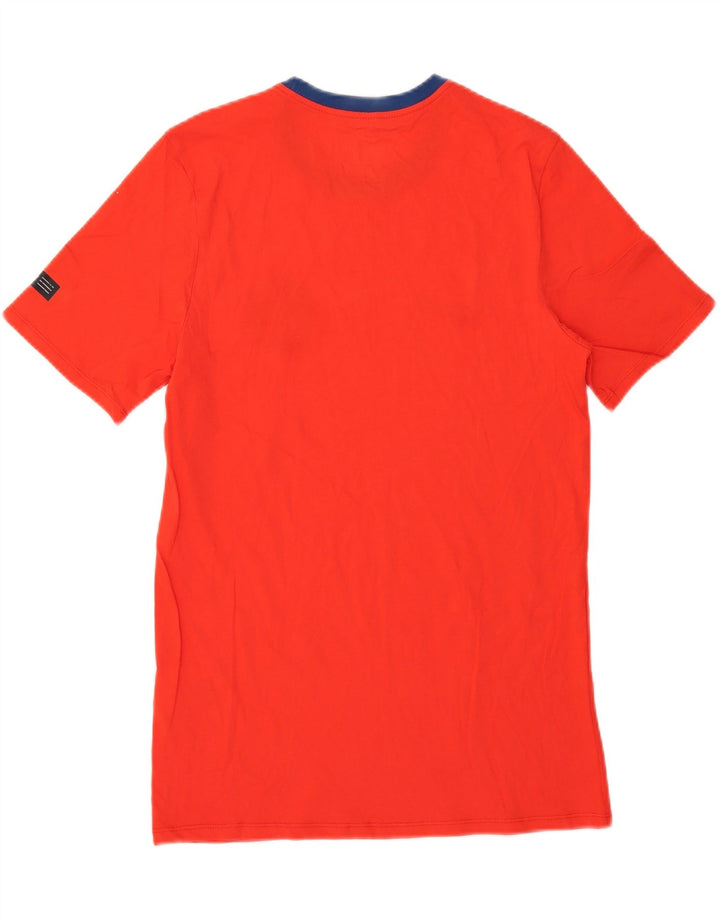Nike Herren Athletic Cut T-Shirt-Oberteil aus mittelroter Baumwolle