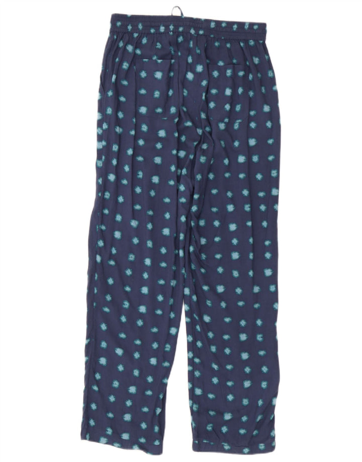 Fat Face Damen-Hose mit abstraktem Muster, UK 10, Größe S, W30, L27, Blau