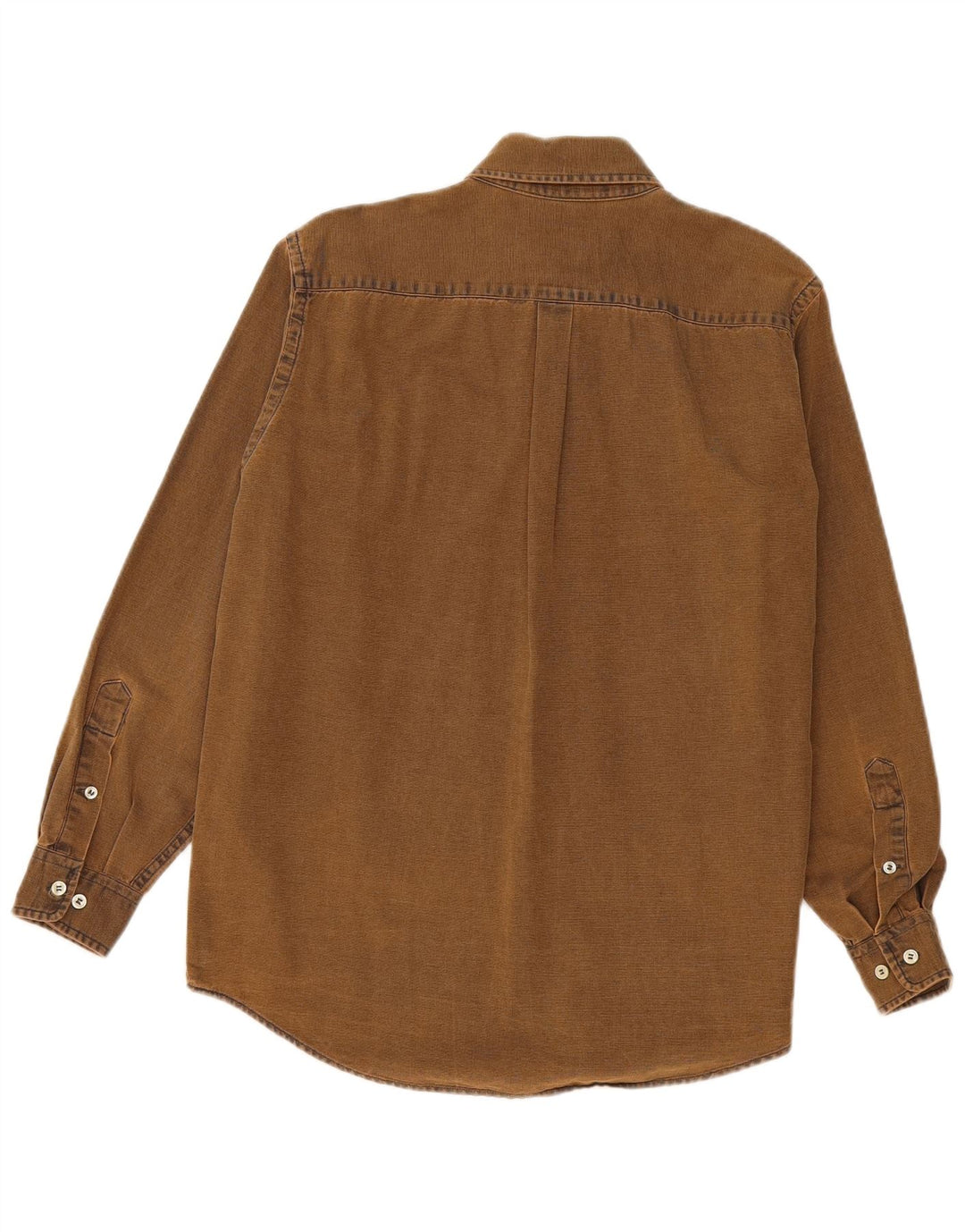 Murphy & Nye Herren-Sailmakers-Hemd aus mittelbrauner Baumwolle