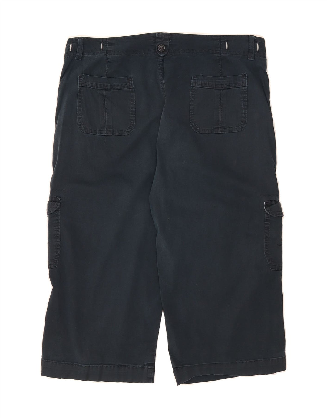 LEE Womens Bermuda Cargo Shorts US 12 Large W34  Navy Blue Cotton Vintage Lee and Second-Hand Lee from Messina Hembry 