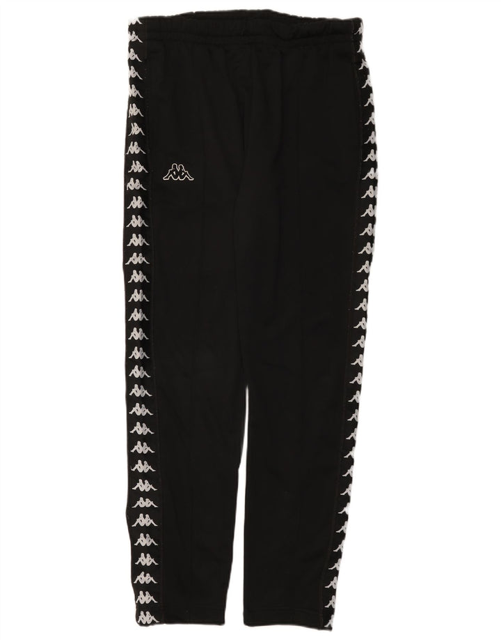 Kappa Herren-Trainingshose mit Grafik, mittelschwarz, Polyester