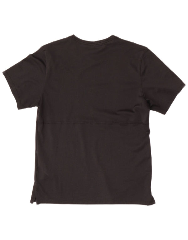Nike Damen Dri Fit T-Shirt Top UK 10 Small Schwarz Polyester