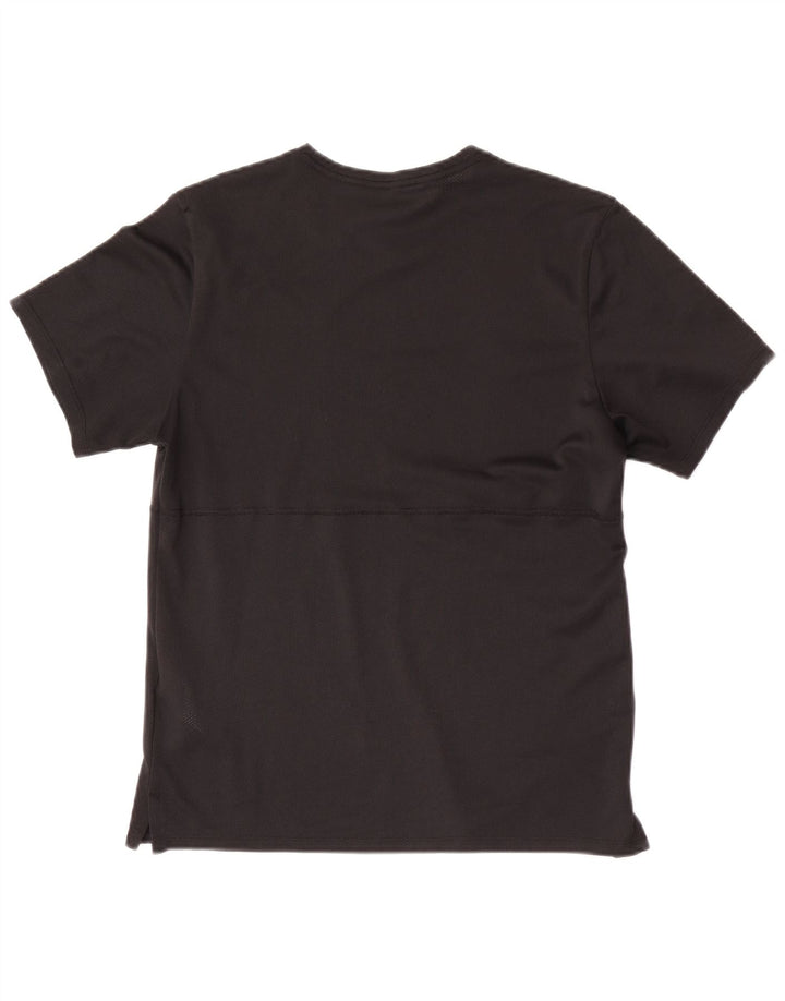 Nike Damen Dri Fit T-Shirt Top UK 10 Small Schwarz Polyester
