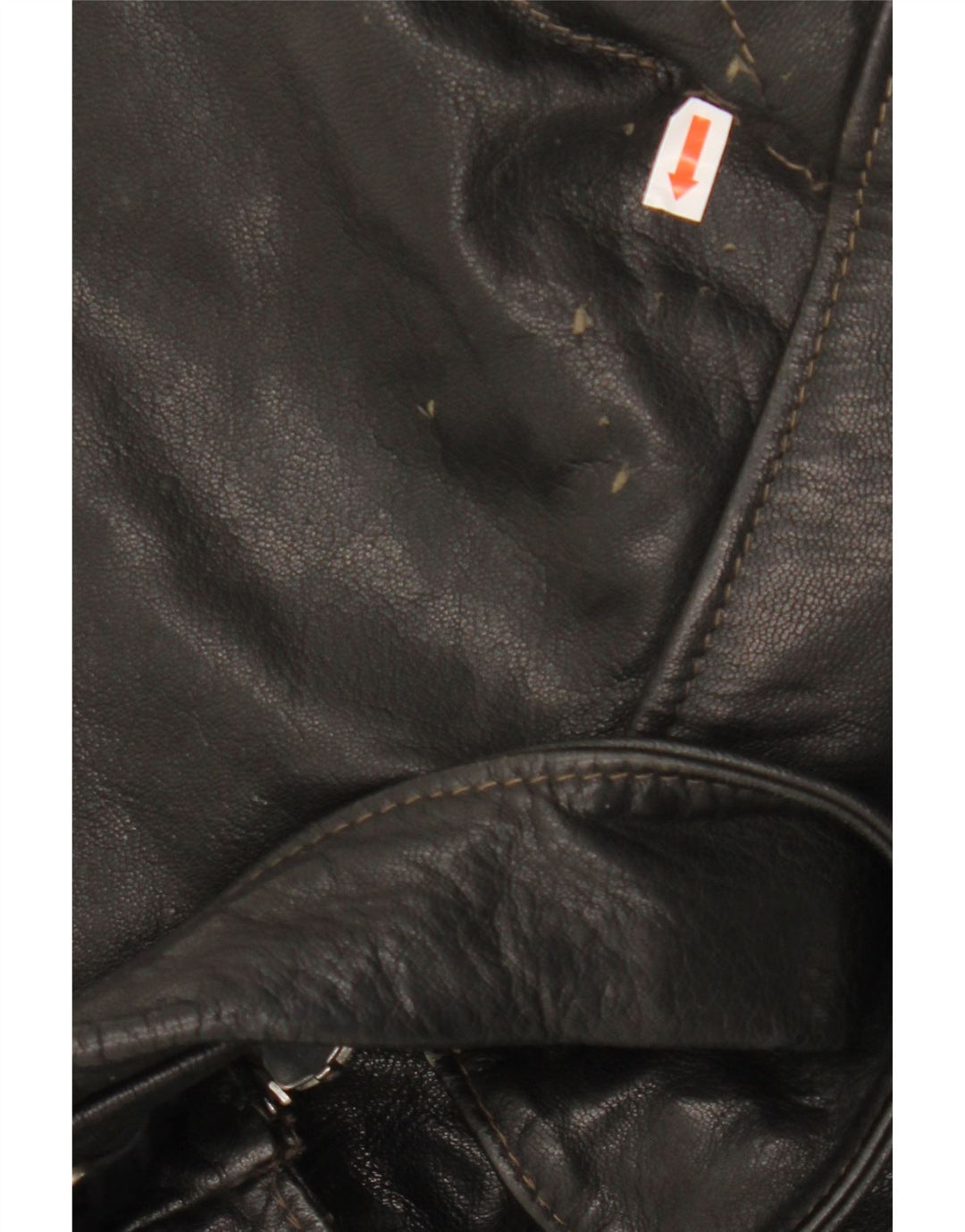 VINTAGE Herren Lederjacke UK 40 Großes schwarzes Leder