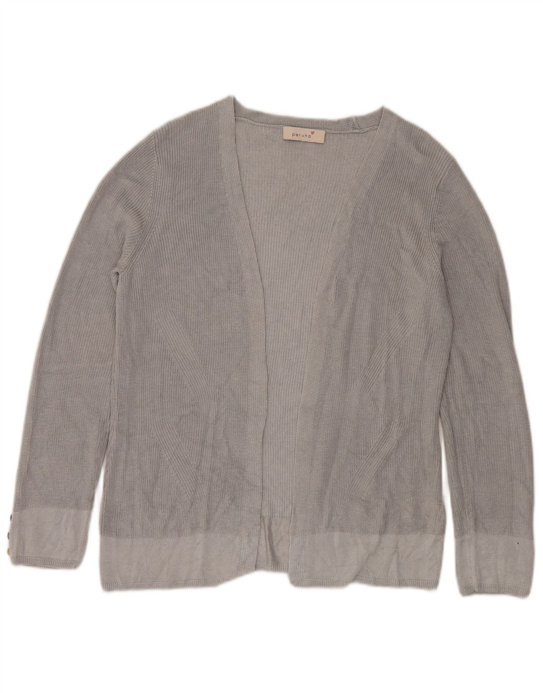 Per Una Offener Damen-Cardigan-Pullover UK 14 Large Grau